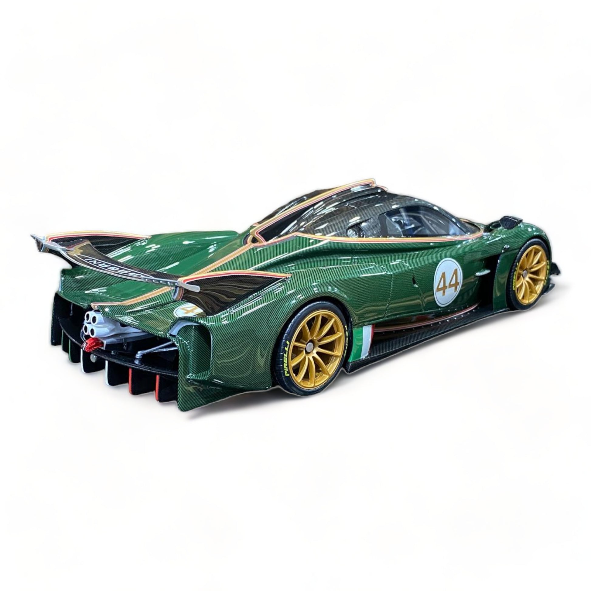 Pagani HUAYRA R #44 GREEN CARBON by VIP Models|Sold in Dturman.com Dubai UAE.
