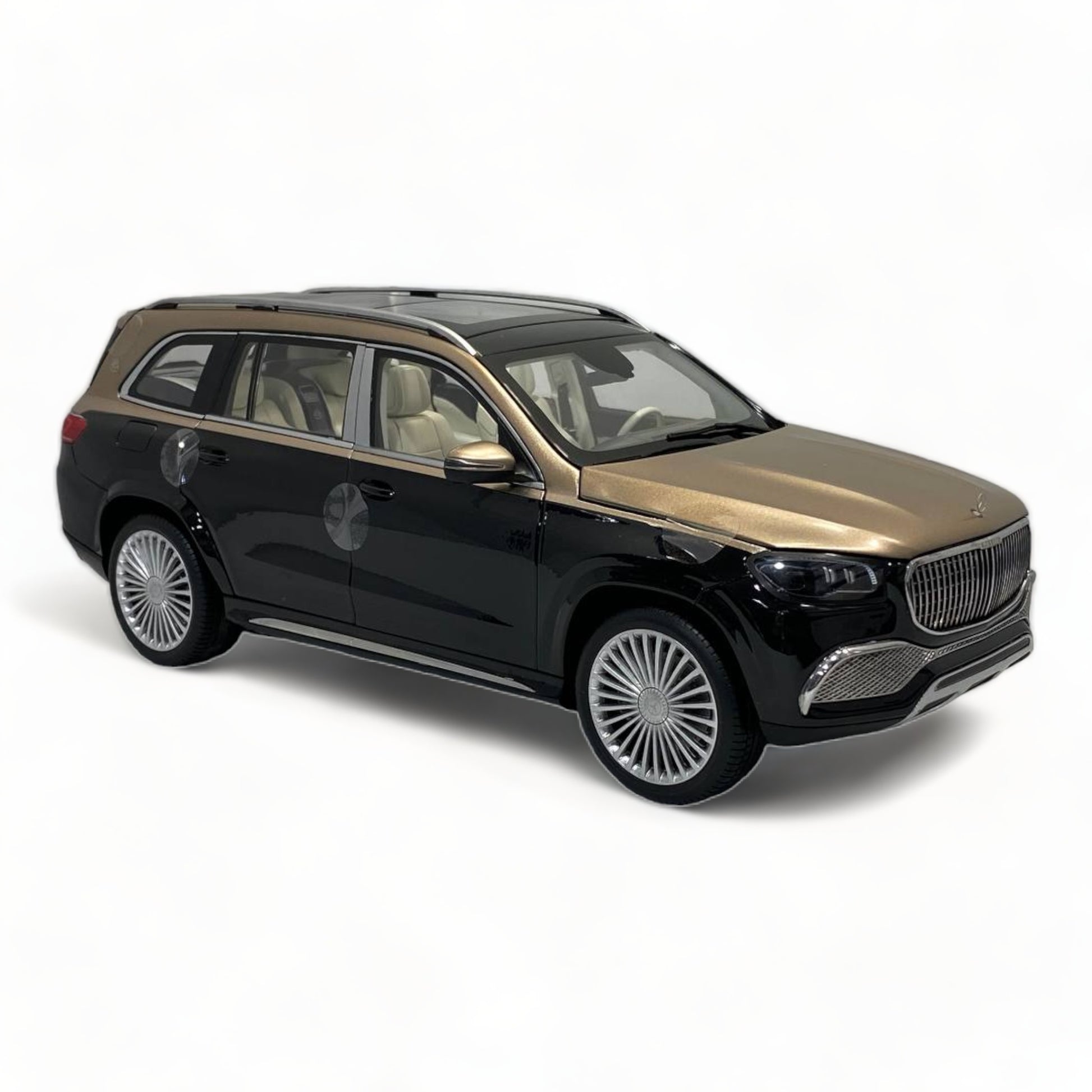 Mercedes Benz Maybach GLS 600 Black/Gold 1/18 by Paragon Models|Sold in Dturman.com Dubai UAE.