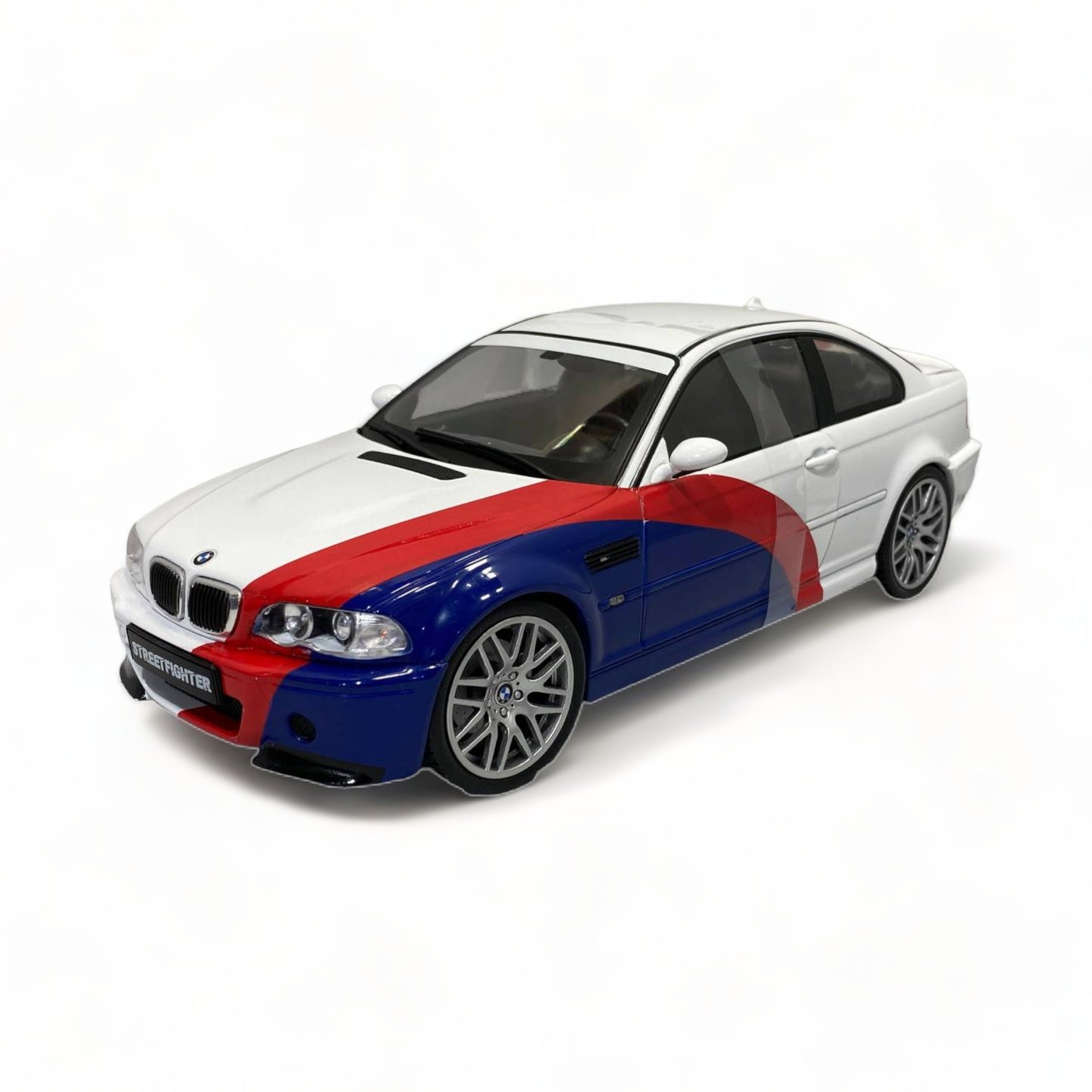 1/18 Diecast Solido BMW M3 E46 STREETFIGHTER WHITE 2000 Scale Model Car