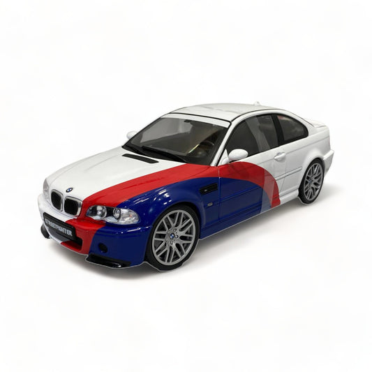 1/18 Diecast Solido BMW M3 E46 STREETFIGHTER WHITE 2000 Scale Model Car|Sold in Dturman.com Dubai UAE.
