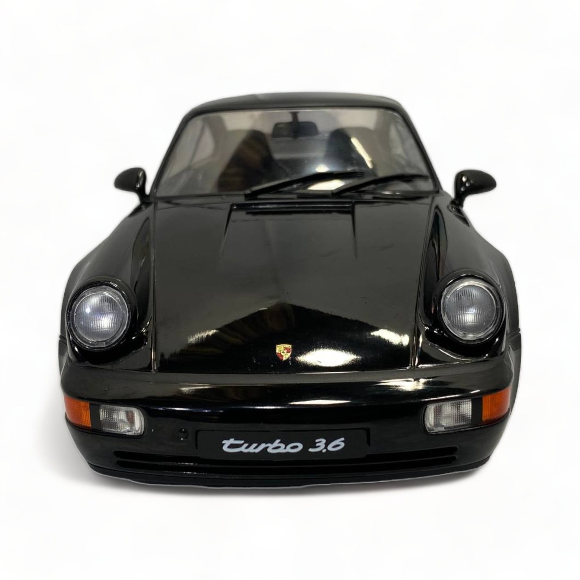 1/18 Diecast Solido Porsche 964 Turbo BLACK 1990 Scale Model Car|Sold in Dturman.com Dubai UAE.