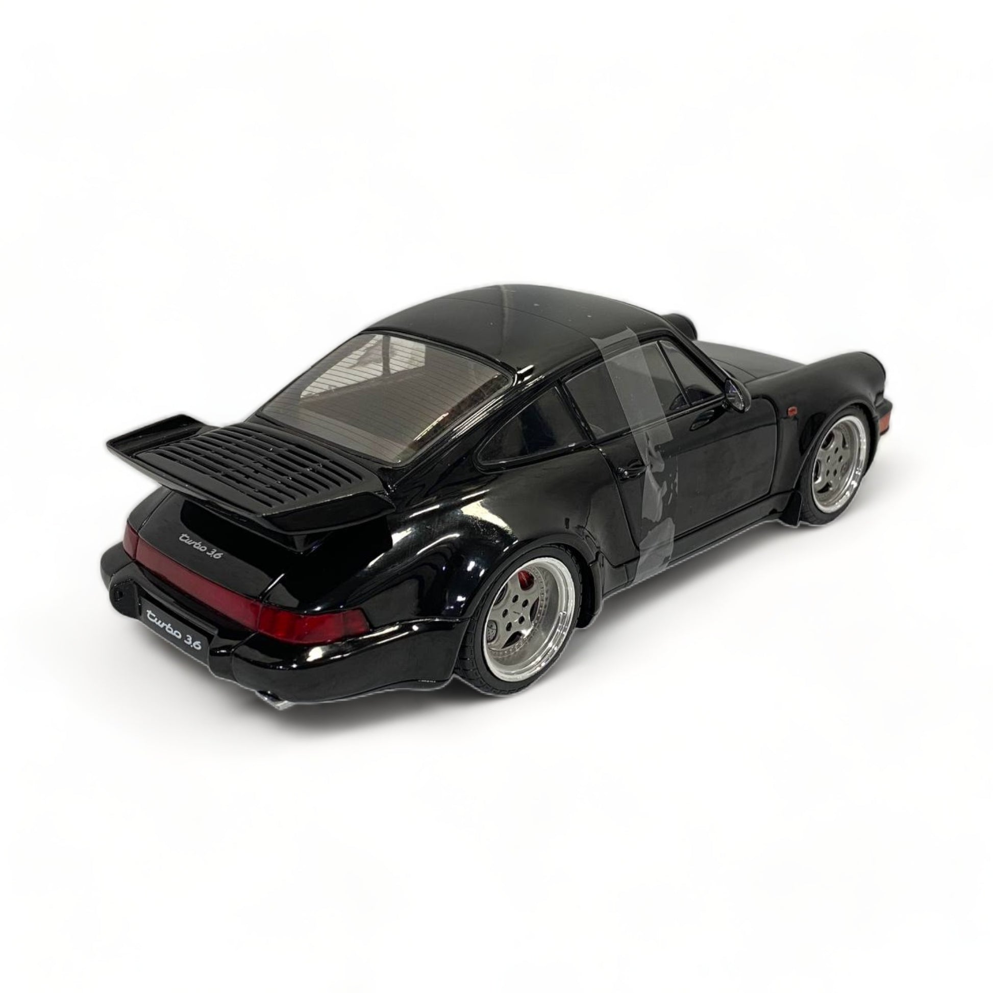 1/18 Diecast Solido Porsche 964 Turbo BLACK 1990 Scale Model Car|Sold in Dturman.com Dubai UAE.