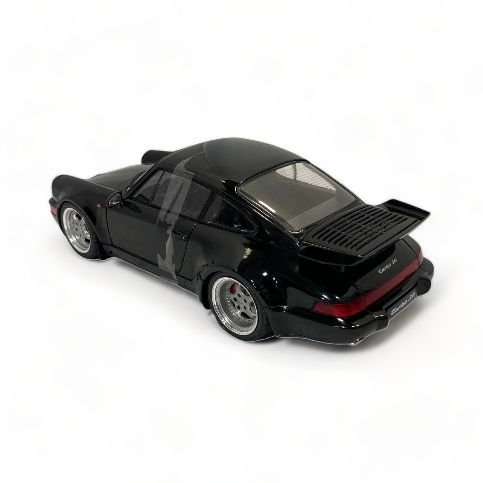 1/18 Diecast Solido Porsche 964 Turbo BLACK 1990 Scale Model Car|Sold in Dturman.com Dubai UAE.