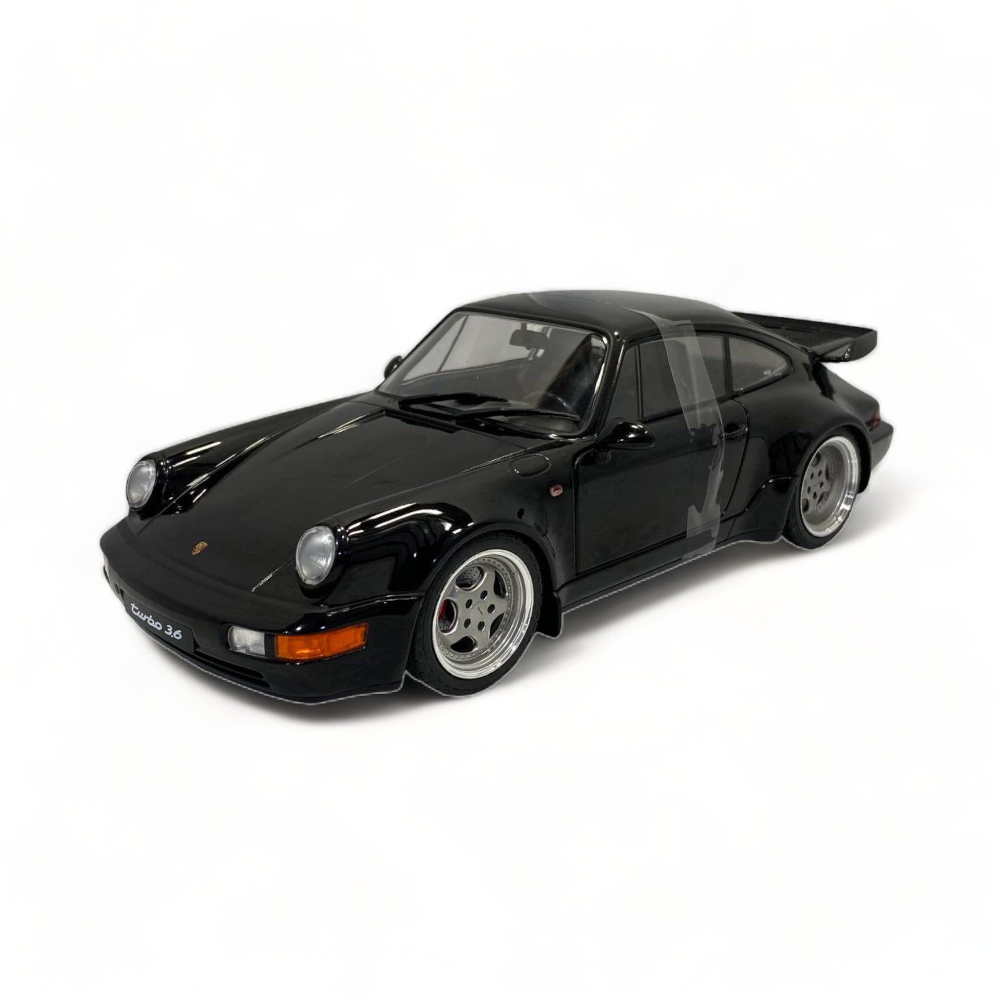 1/18 Diecast Solido Porsche 964 Turbo BLACK 1990 Scale Model Car|Sold in Dturman.com Dubai UAE.