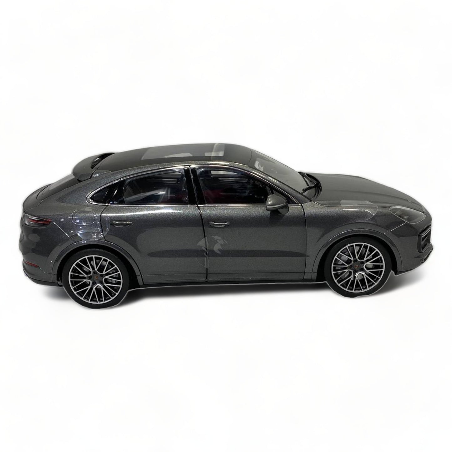 1/18 Diecast Norev Porsche CAYENNE TURBO COUPE 2019 in Grey Model Car|Sold in Dturman.com Dubai UAE.