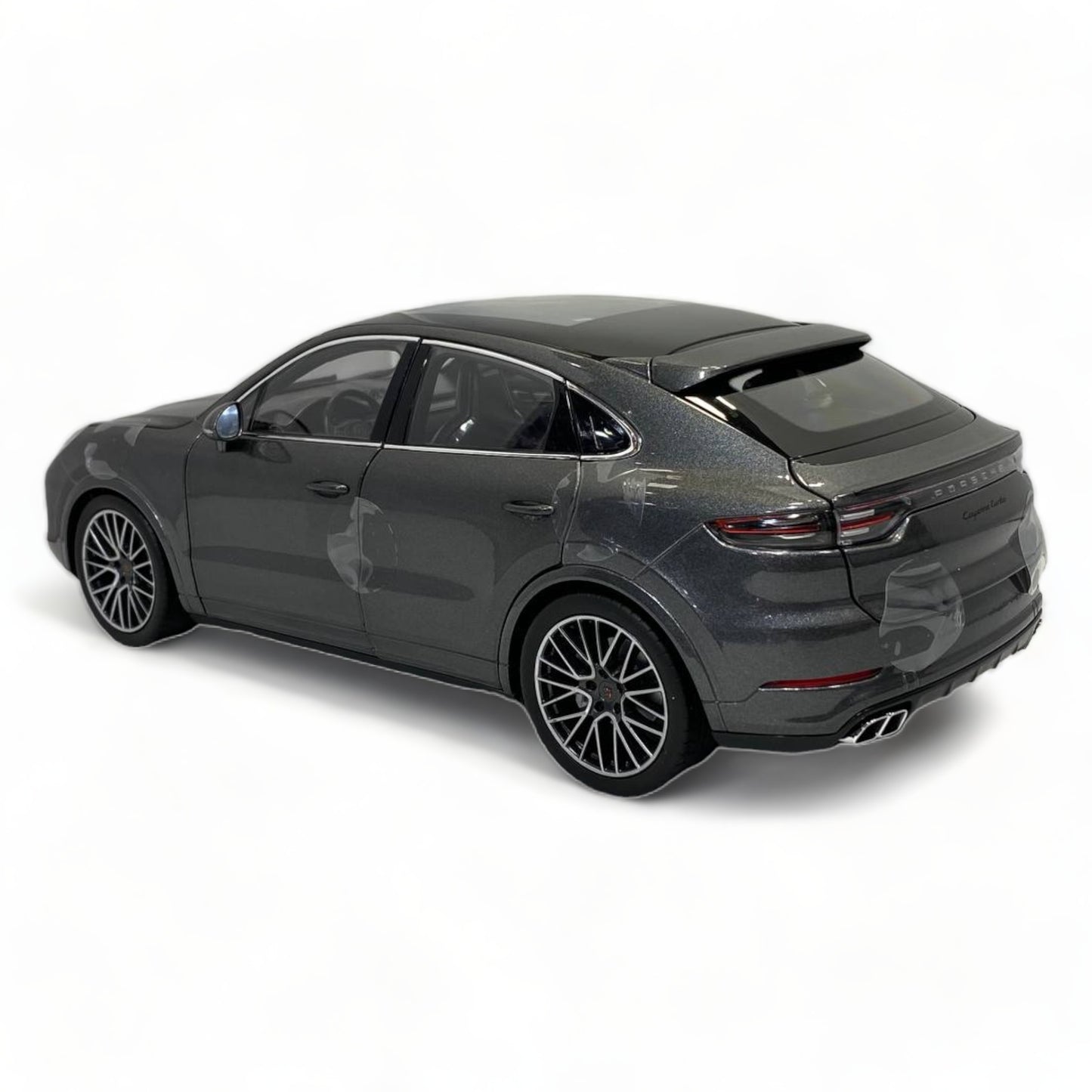 1/18 Diecast Norev Porsche CAYENNE TURBO COUPE 2019 in Grey Model Car|Sold in Dturman.com Dubai UAE.