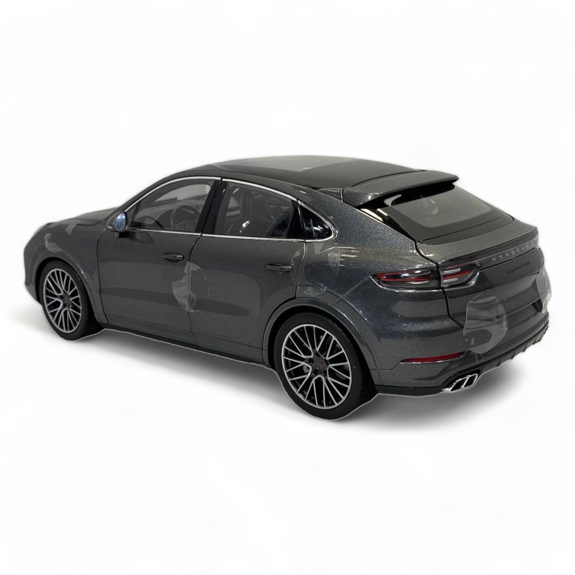 1/18 Diecast Norev Porsche CAYENNE TURBO COUPE 2019 in Grey Model Car|Sold in Dturman.com Dubai UAE.