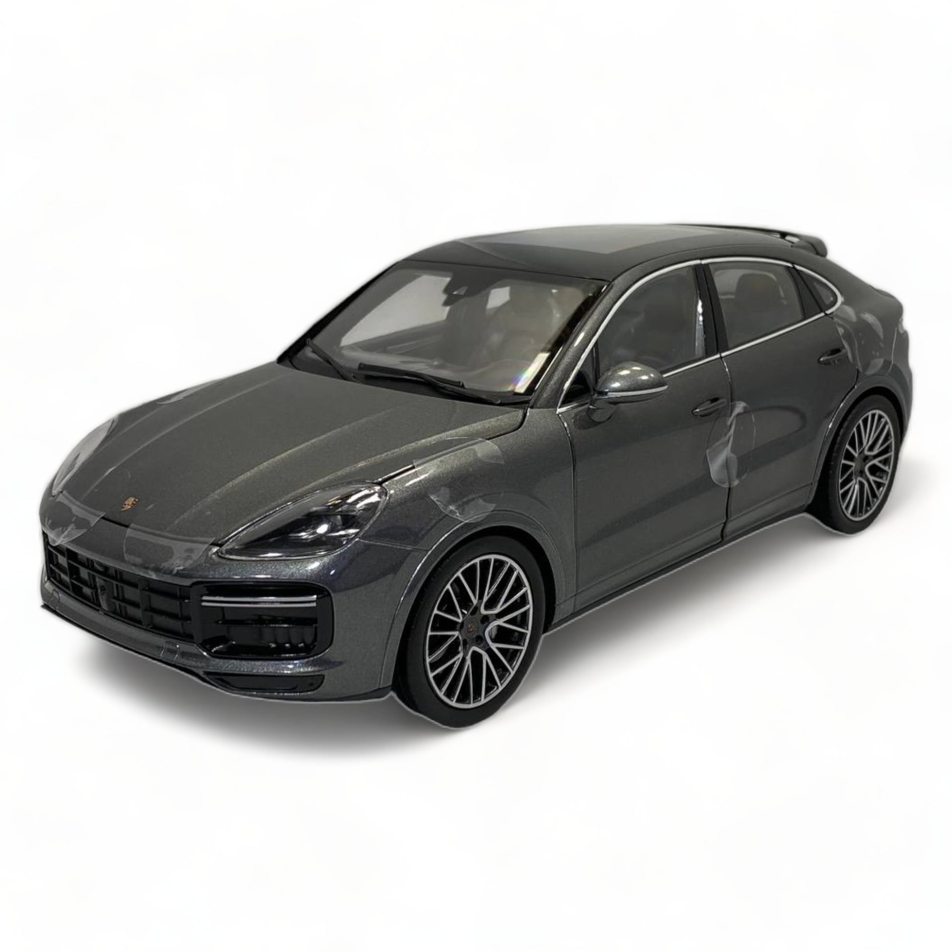 1/18 Diecast Norev Porsche CAYENNE TURBO COUPE 2019 in Grey Model Car|Sold in Dturman.com Dubai UAE.