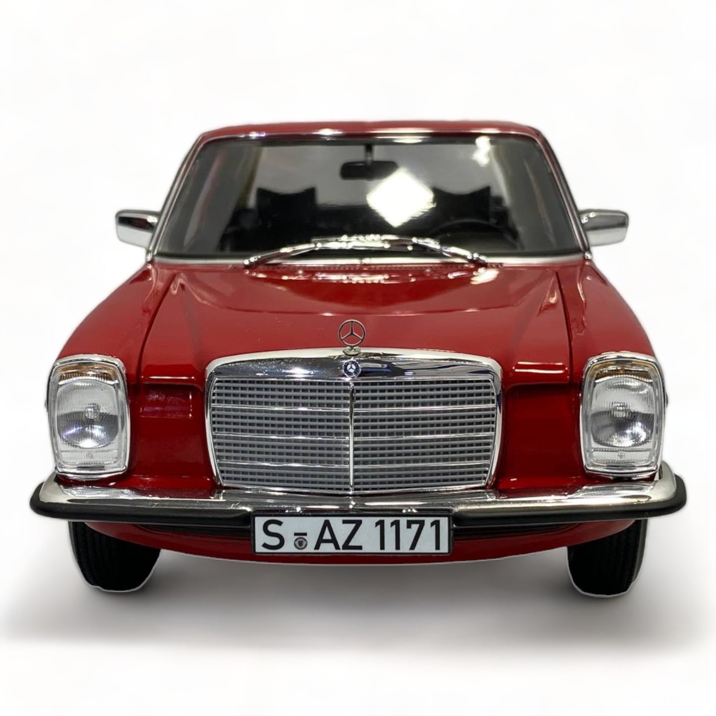 1/18 Diecast Norev Mercedes Benz 200 Red 1973 Scale Model Car|Sold in Dturman.com Dubai UAE.