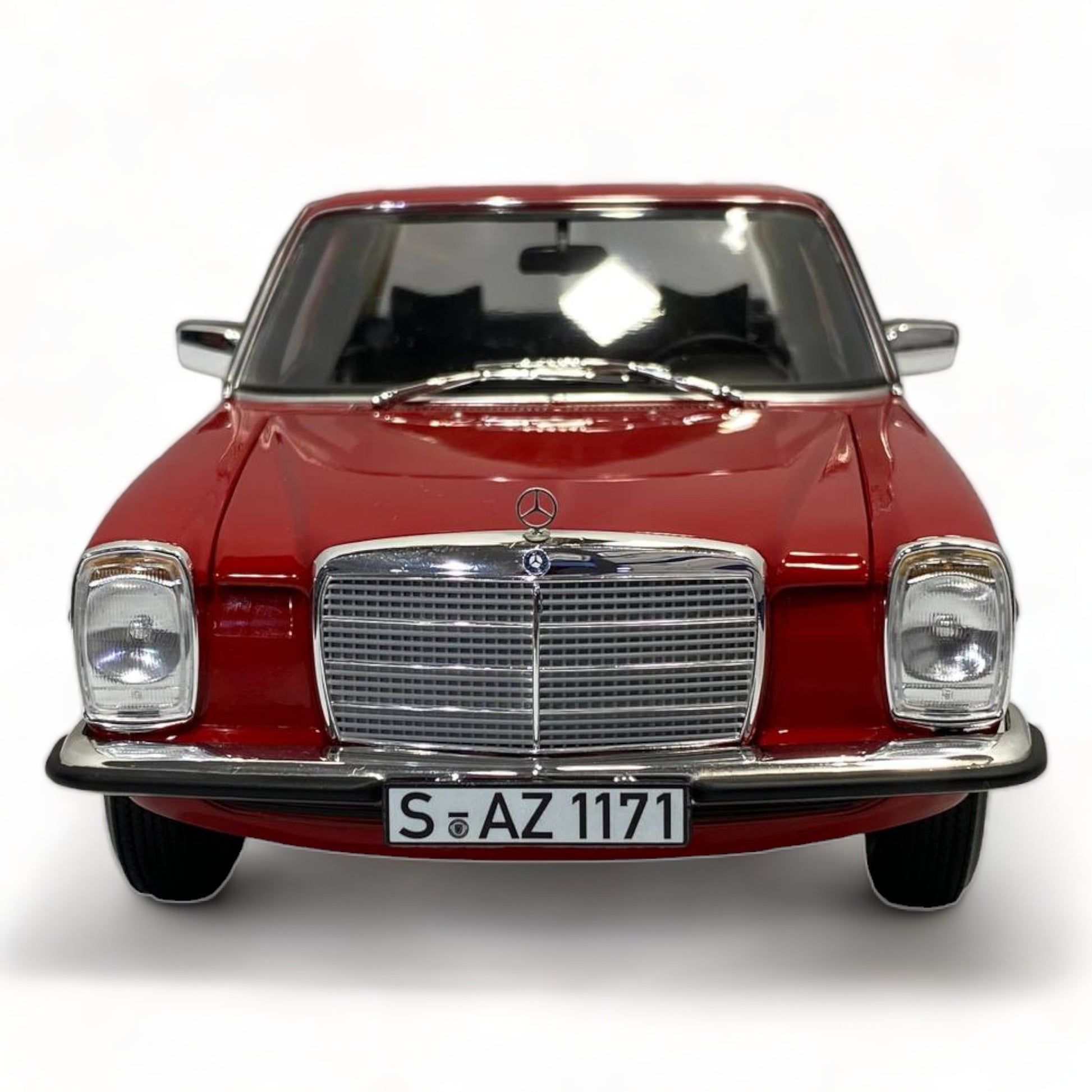 1/18 Diecast Norev Mercedes Benz 200 Red 1973 Scale Model Car|Sold in Dturman.com Dubai UAE.