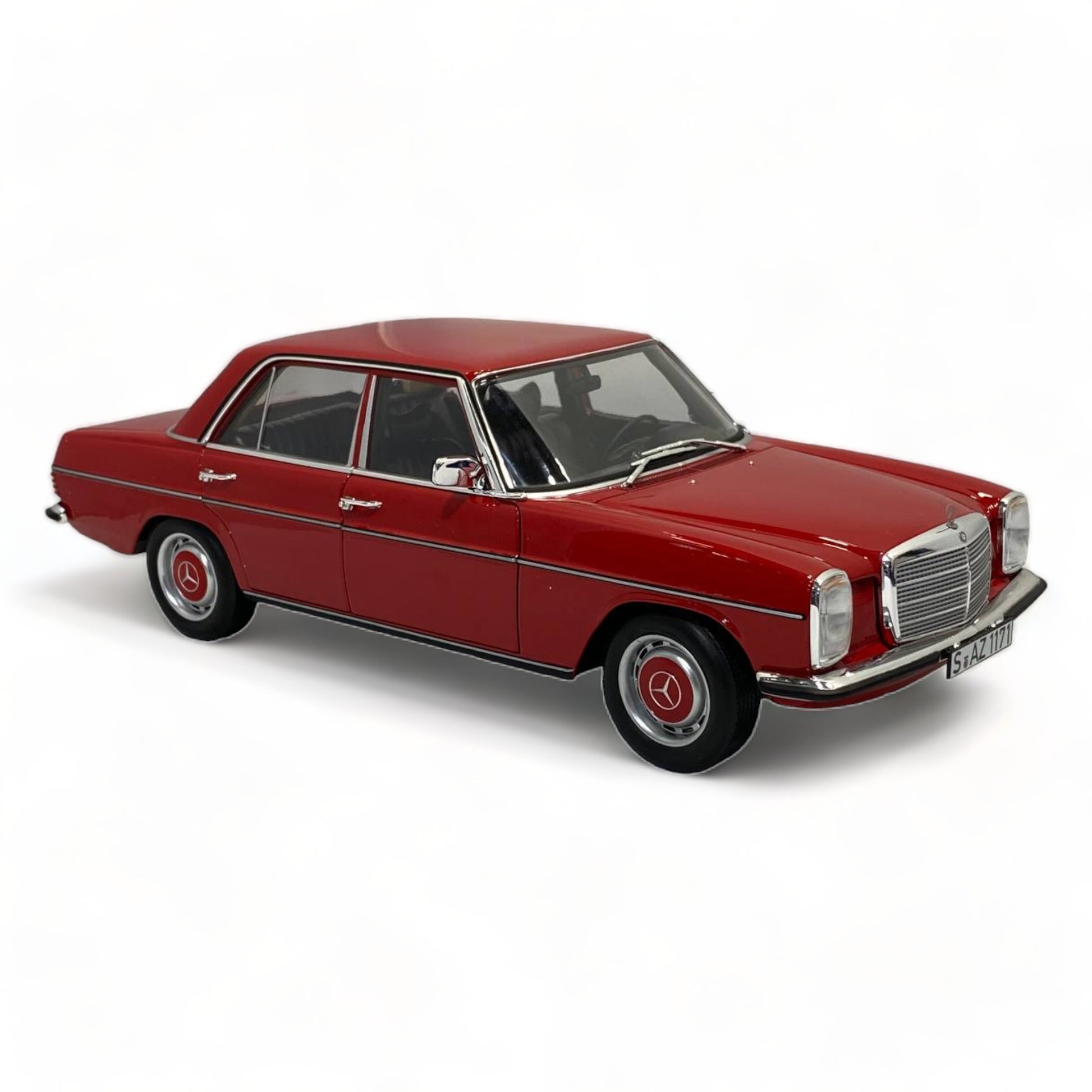1/18 Diecast Norev Mercedes Benz 200 Red 1973 Scale Model Car|Sold in Dturman.com Dubai UAE.