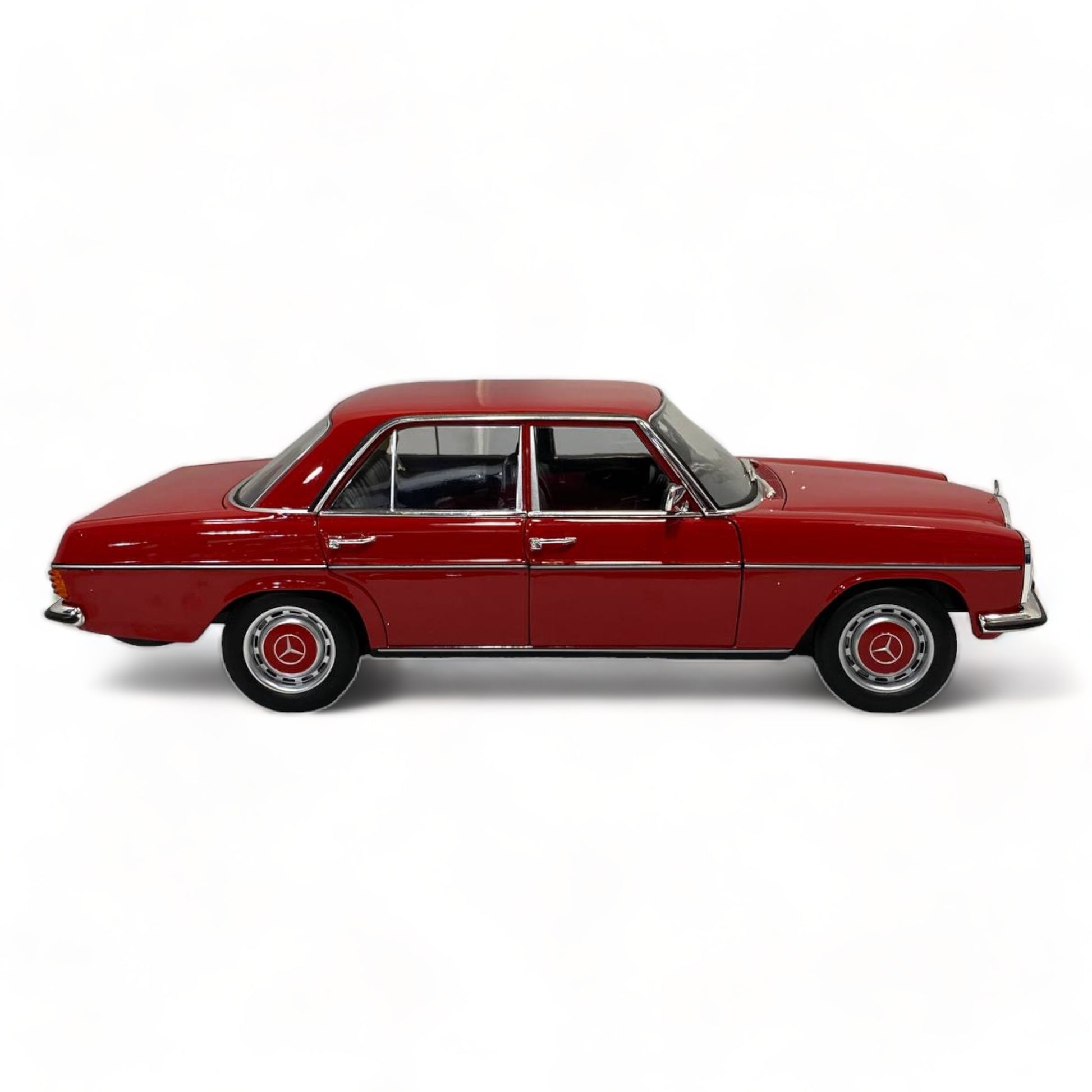 1/18 Diecast Norev Mercedes Benz 200 Red 1973 Scale Model Car|Sold in Dturman.com Dubai UAE.