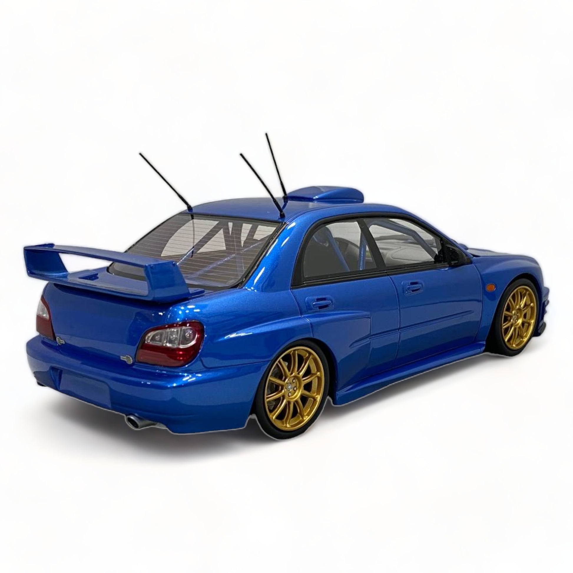 1/18 Diecast TOP MARQUES Subaru S7 Ready To Race Blue 2002|Sold in Dturman.com Dubai UAE.