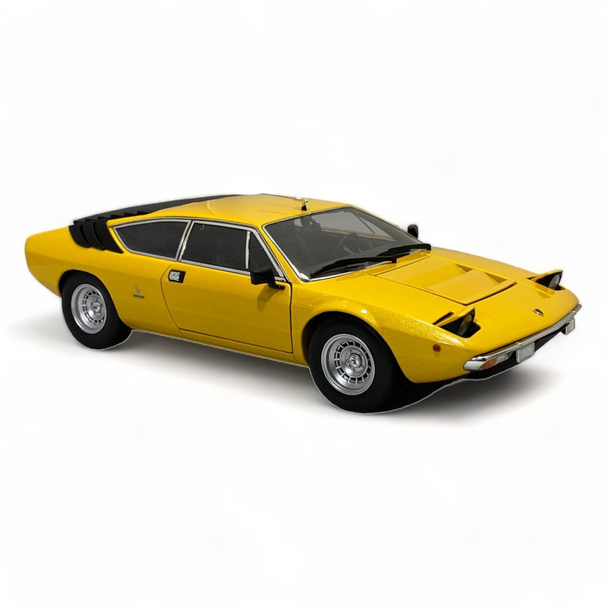 1/18 Diecast KYOSHO Lamborghini Urraco Yellow Scale Model Car|Sold in Dturman.com Dubai UAE.