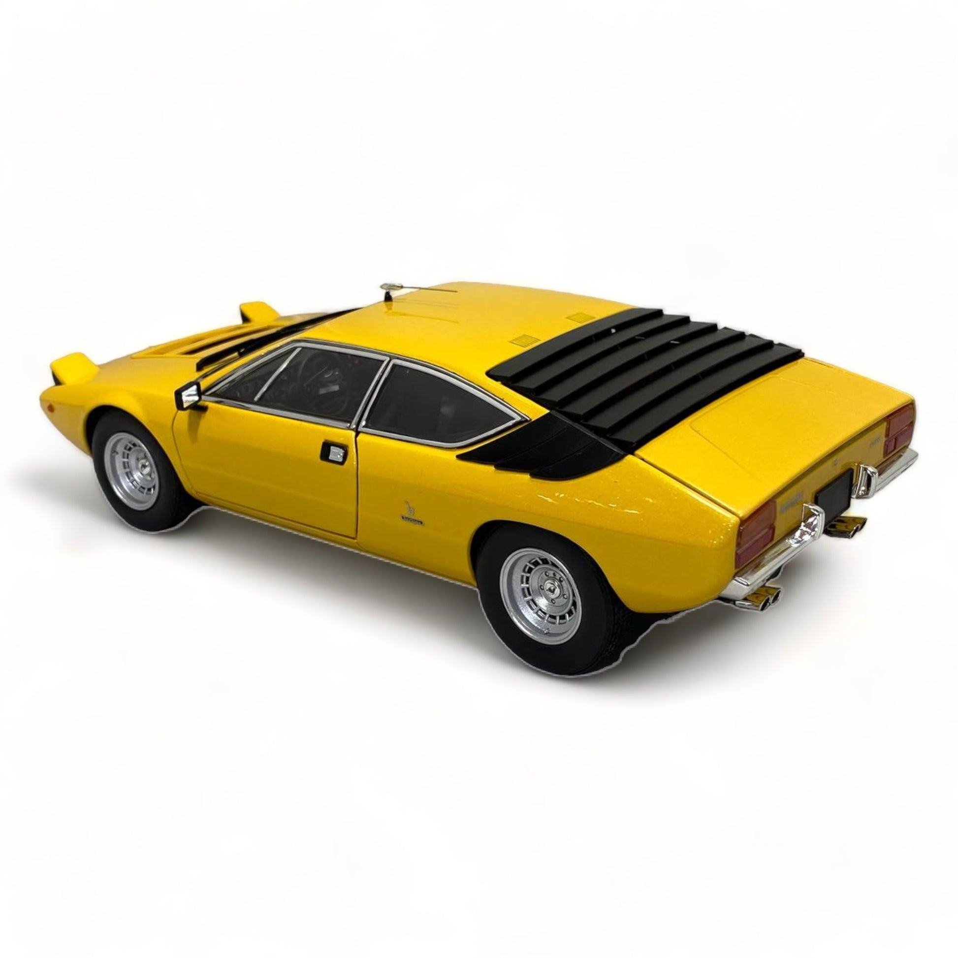 1/18 Diecast KYOSHO Lamborghini Urraco Yellow Scale Model Car|Sold in Dturman.com Dubai UAE.