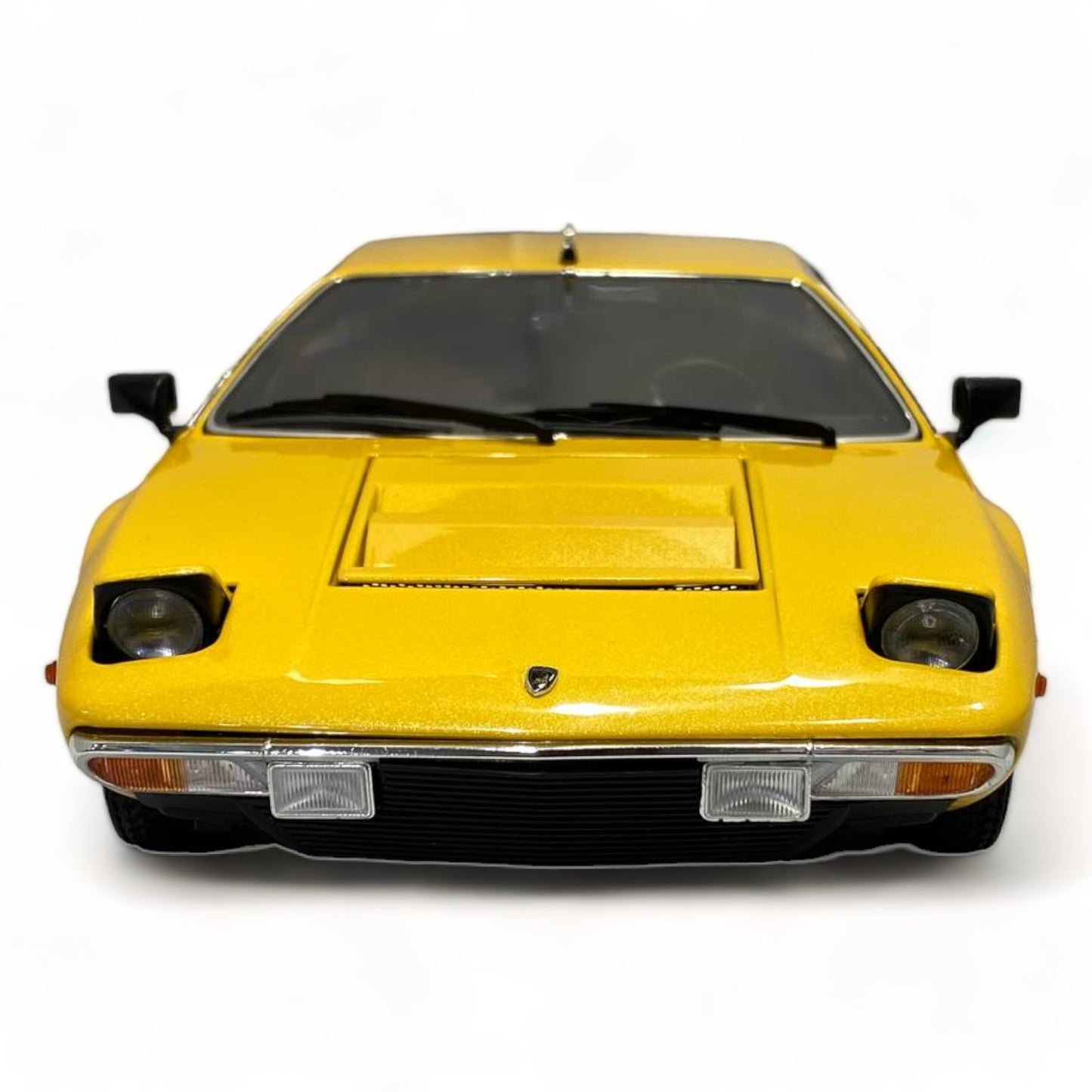 1/18 Diecast KYOSHO Lamborghini Urraco Yellow Scale Model Car|Sold in Dturman.com Dubai UAE.