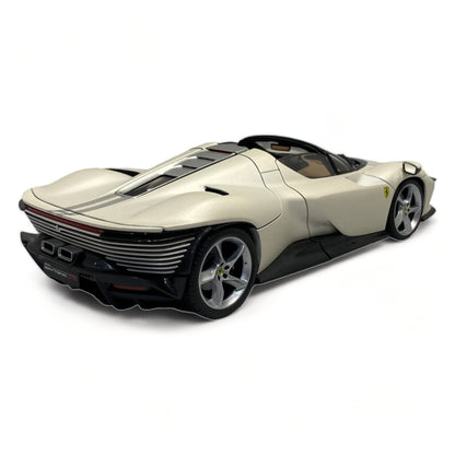 1/18 Diecast Bburago Ferrari DAYTONA SP3 WHITE Scale Model Car|Sold in Dturman.com Dubai UAE.