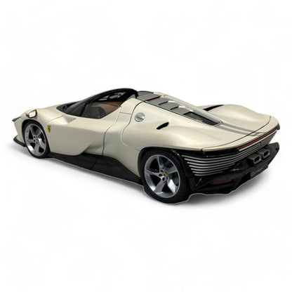 1/18 Diecast Bburago Ferrari DAYTONA SP3 WHITE Scale Model Car|Sold in Dturman.com Dubai UAE.