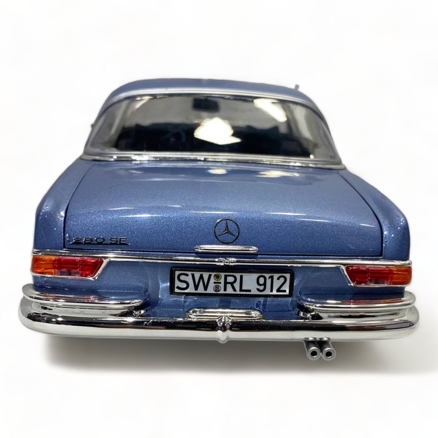 1/18 metal diecast Norev Mercedes Benz 280 SE Coupe 1969 blue Metallic scale Model Car