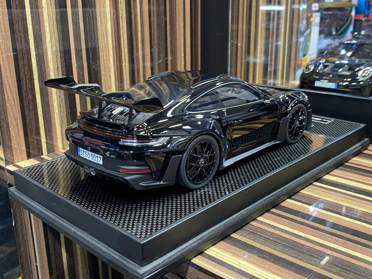 1/18 Resin Timothy & Pierre Porsche 911 GT3 RS  Black Miniature Model Car