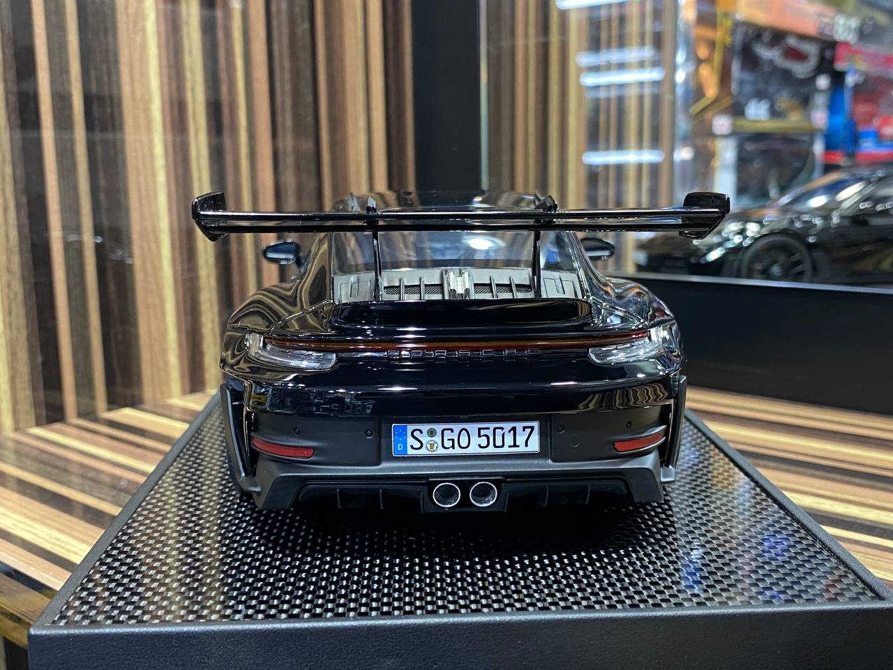 1/18 Resin Timothy & Pierre Porsche 911 GT3 RS  Black Miniature Model Car