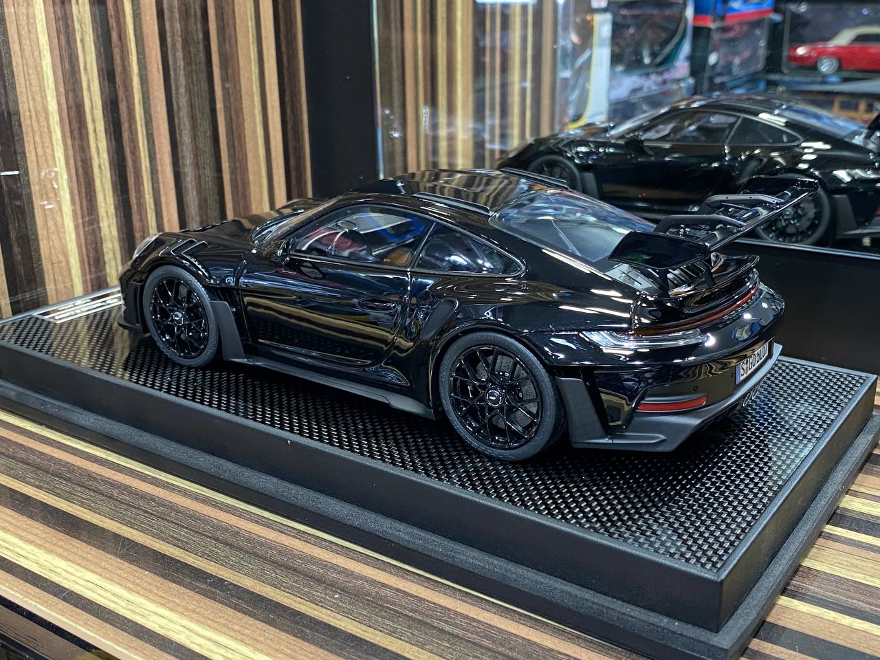 1/18 Resin Timothy & Pierre Porsche 911 GT3 RS  Black Miniature Model Car