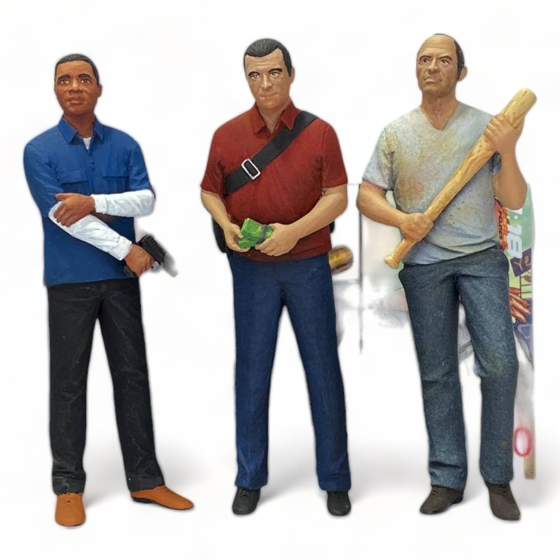 1/18 GTA 5 TRIO SET OF 3 FIGURES - Action Figure by SF|Sold in Dturman.com Dubai UAE.