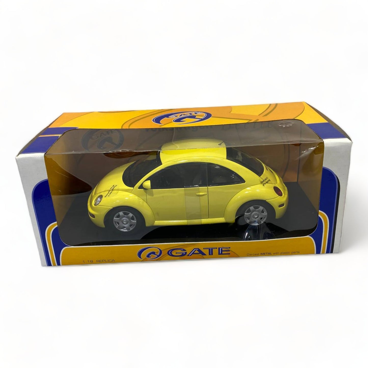 1/18 GATE G Volkswagen BEETLE COUPE YELLOW Model Car|Sold in Dturman.com Dubai UAE.