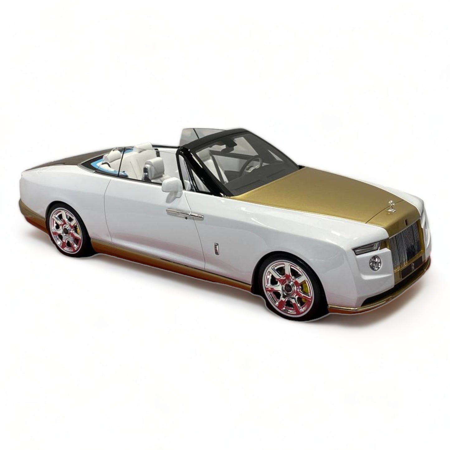 1/18 Rolls-Royce BOAT TAIL WHITE Scale Model Car|Sold in Dturman.com Dubai UAE.