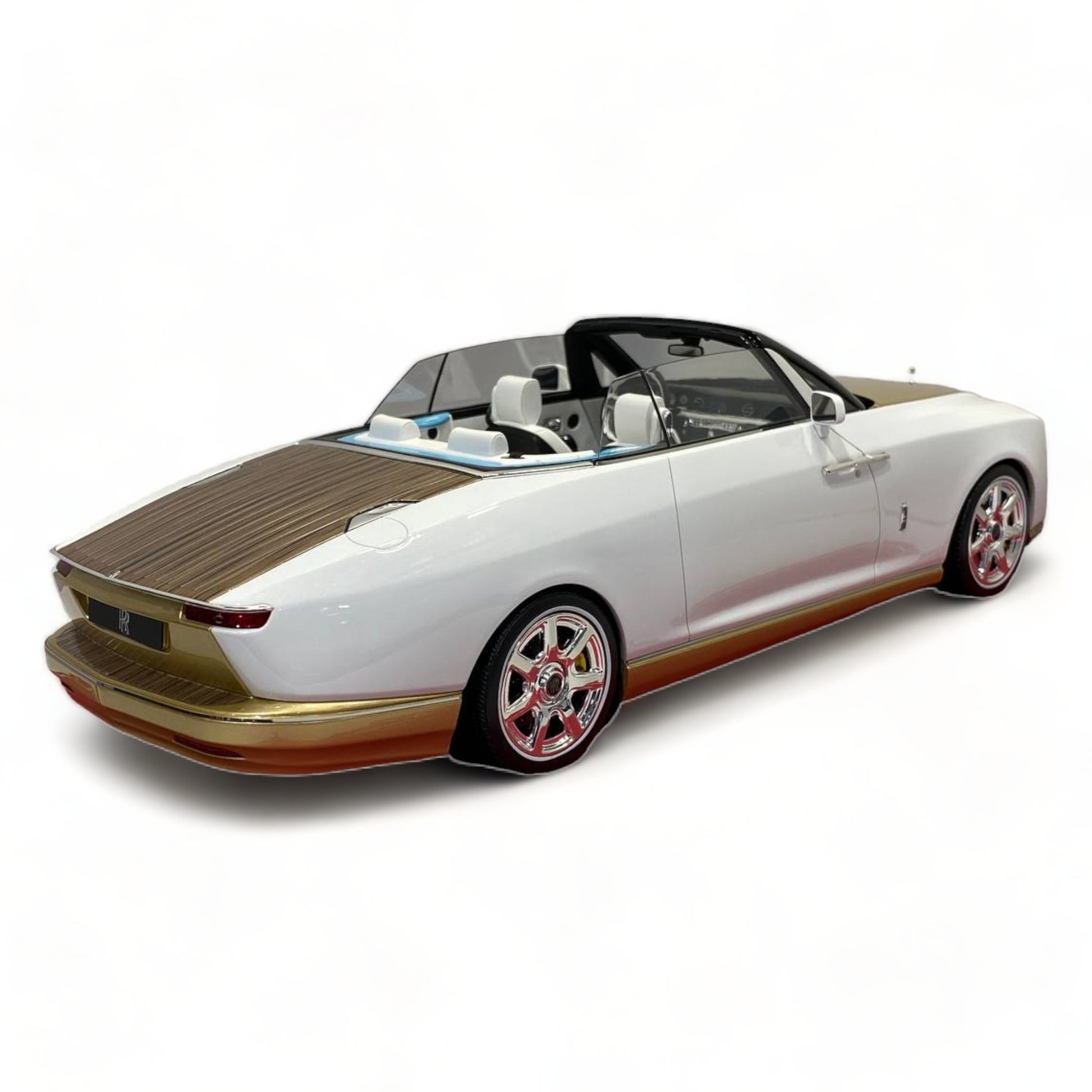 1/18 Rolls-Royce BOAT TAIL WHITE Scale Model Car|Sold in Dturman.com Dubai UAE.