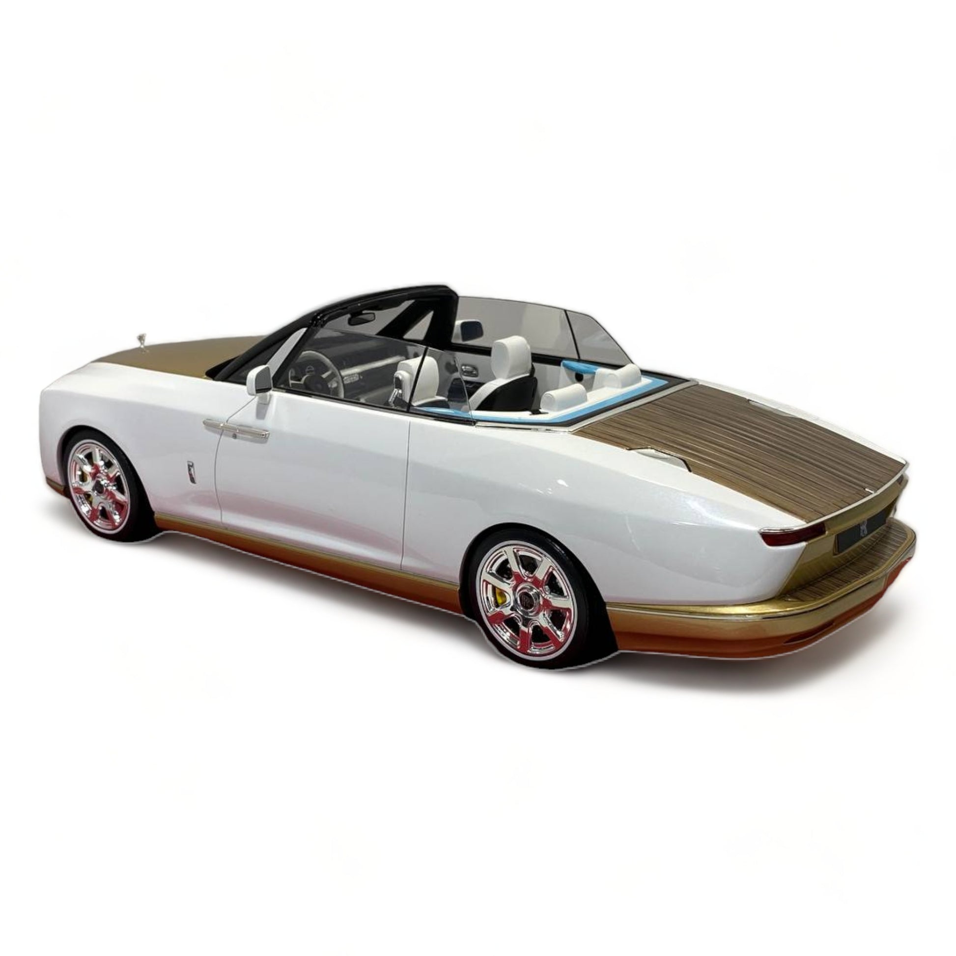 1/18 Rolls-Royce BOAT TAIL WHITE Scale Model Car|Sold in Dturman.com Dubai UAE.