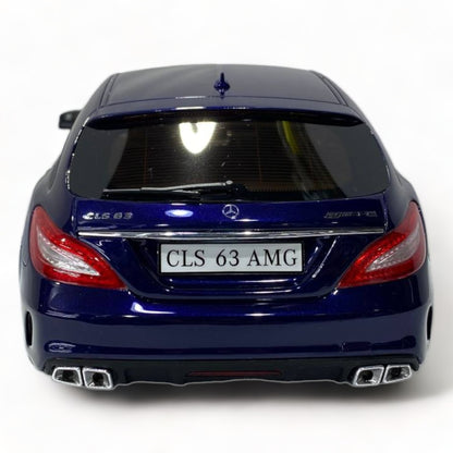 1/18 Mercedes Benz AMG CLS 63 Shooting Brake Blue Scale Model Car|Sold in Dturman.com Dubai UAE.