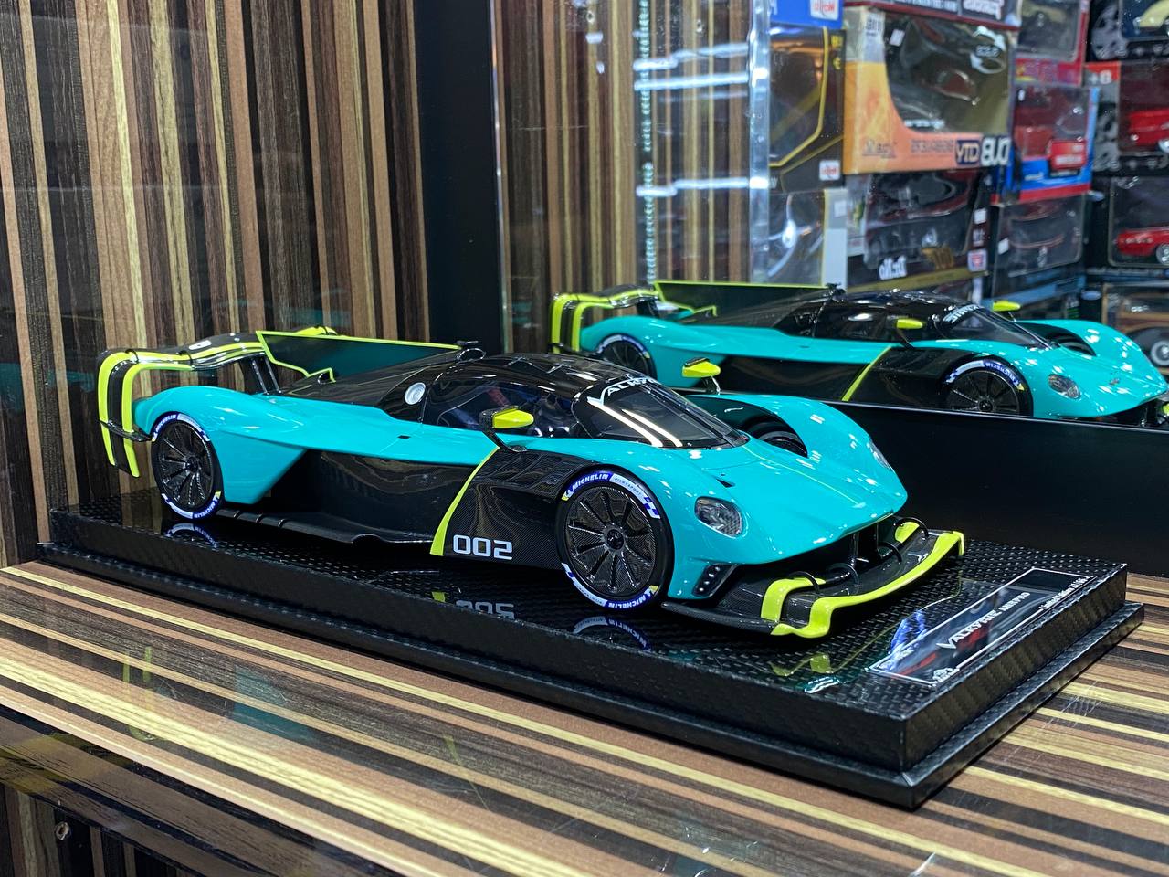 1/18 VIP Models - Aston Martin VALKYRIE AMRPRO (GREEN) Scaled Model Car|Sold in Dturman.com Dubai UAE.