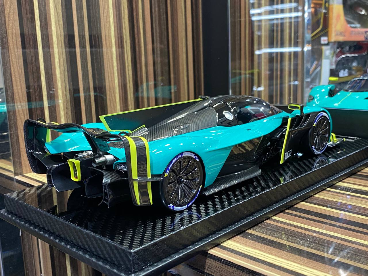 1/18 VIP Models - Aston Martin VALKYRIE AMRPRO (GREEN) Scaled Model Car|Sold in Dturman.com Dubai UAE.