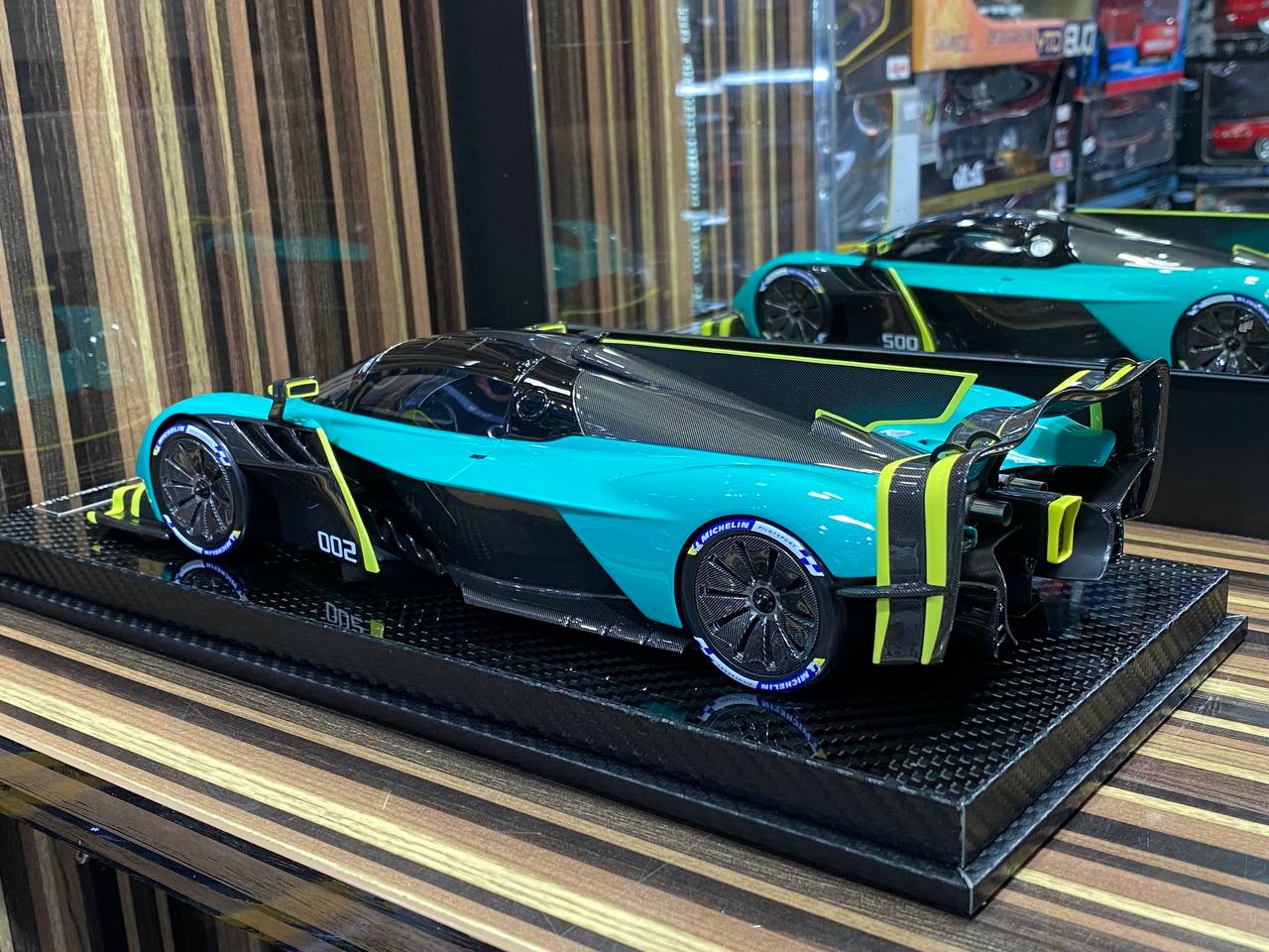 1/18 VIP Models - Aston Martin VALKYRIE AMRPRO (GREEN) Scaled Model Car|Sold in Dturman.com Dubai UAE.