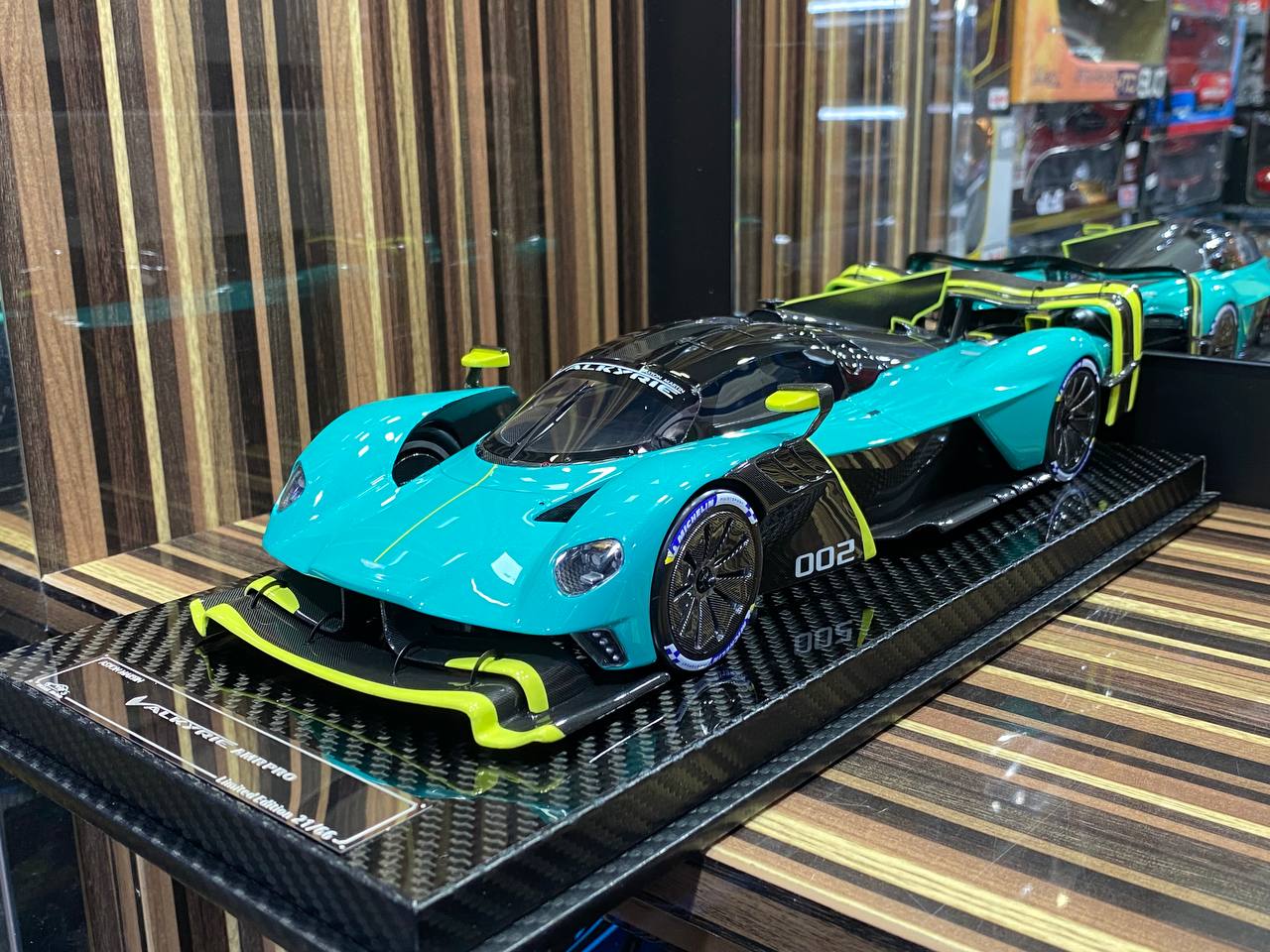 1/18 VIP Models - Aston Martin VALKYRIE AMRPRO (GREEN) Scaled Model Car|Sold in Dturman.com Dubai UAE.