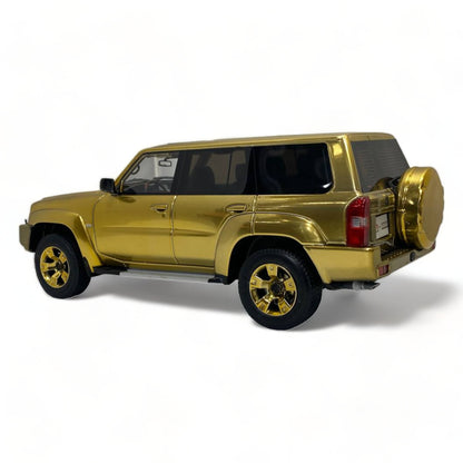 1/18 Resin IVY Models Nissan Patrol Safari (Y61) Custom Gold Chrome Edition Model Car|Sold in Dturman.com Dubai UAE.