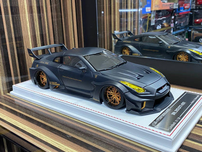 1/18 Davis & Giovanni Nissan R35 GT-RR LBWK, Black Carbon Matte|Sold in Dturman.com Dubai UAE.