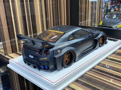 1/18 Davis & Giovanni Nissan R35 GT-RR LBWK, Black Carbon Matte|Sold in Dturman.com Dubai UAE.