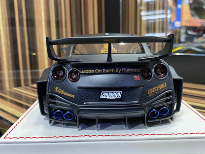 1/18 Davis & Giovanni Nissan R35 GT-RR LBWK, Black Carbon Matte|Sold in Dturman.com Dubai UAE.