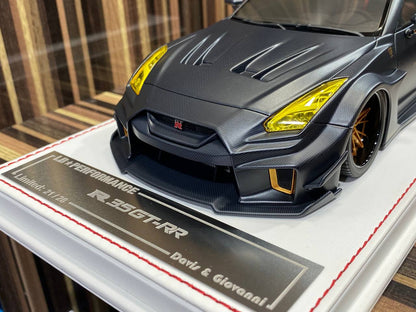 1/18 Davis & Giovanni Nissan R35 GT-RR LBWK, Black Carbon Matte|Sold in Dturman.com Dubai UAE.