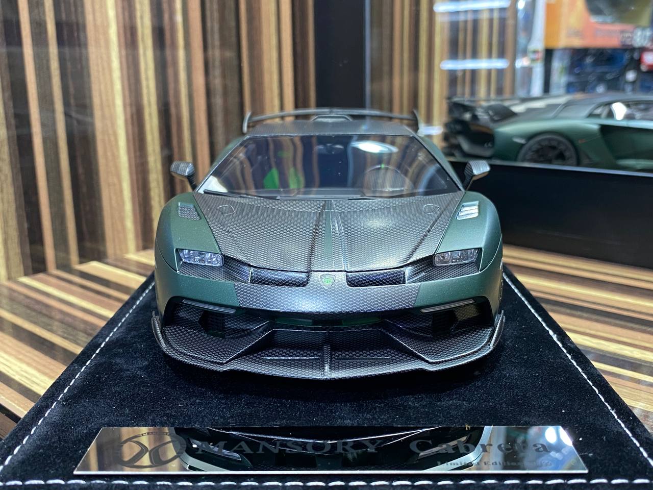 1/18 Diecast Bugatti Mansory Cabrera - Green Model Car|Sold in Dturman.com Dubai UAE.