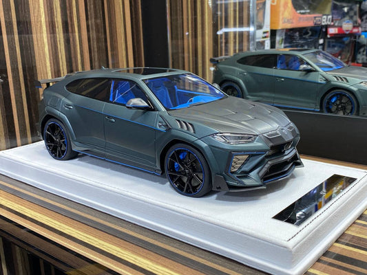 1/18 Diecast Lamborghini Mansory Urus Venatus - Grey Matt Blue Model Car|Sold in Dturman.com Dubai UAE.