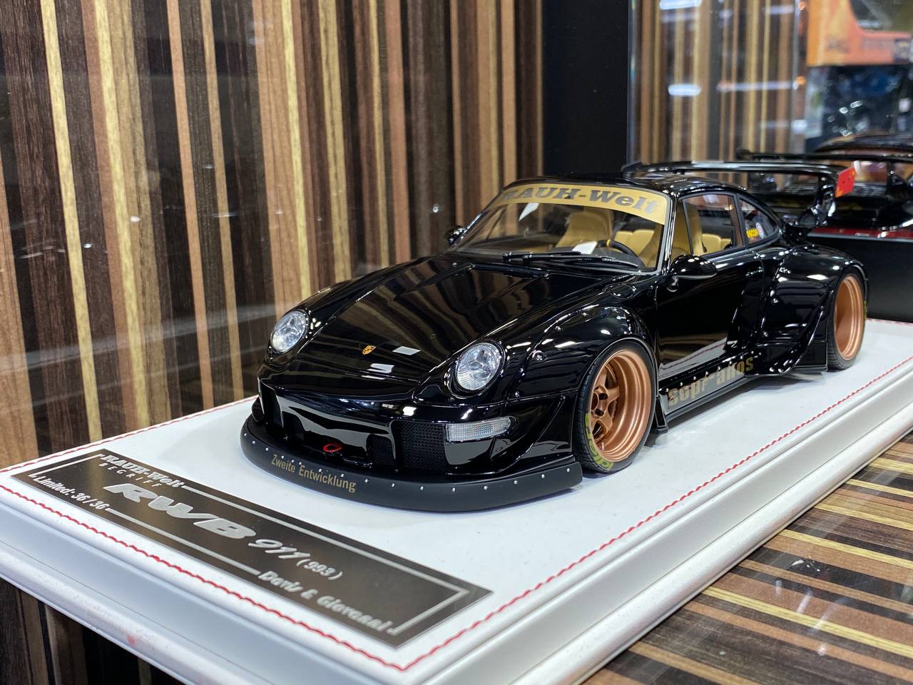 1/18 Davis & Giovanni Porsche RWB 911 (993) - Black Model Car|Sold in Dturman.com Dubai UAE.