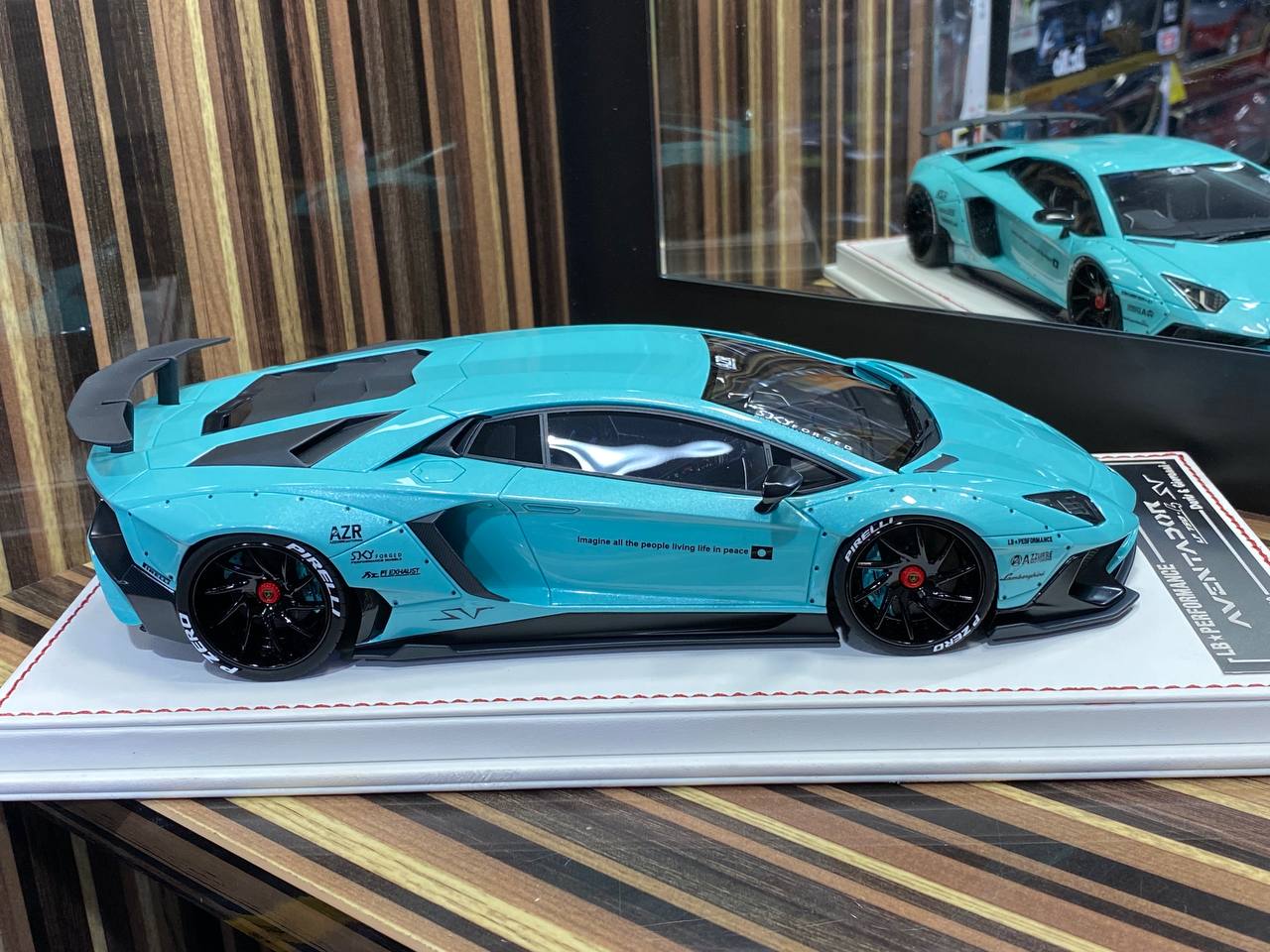 1/18 Davis & Giovanni Lamborghini Aventador SVJ LP 750-4 - Mint Green Model Car|Sold in Dturman.com Dubai UAE.