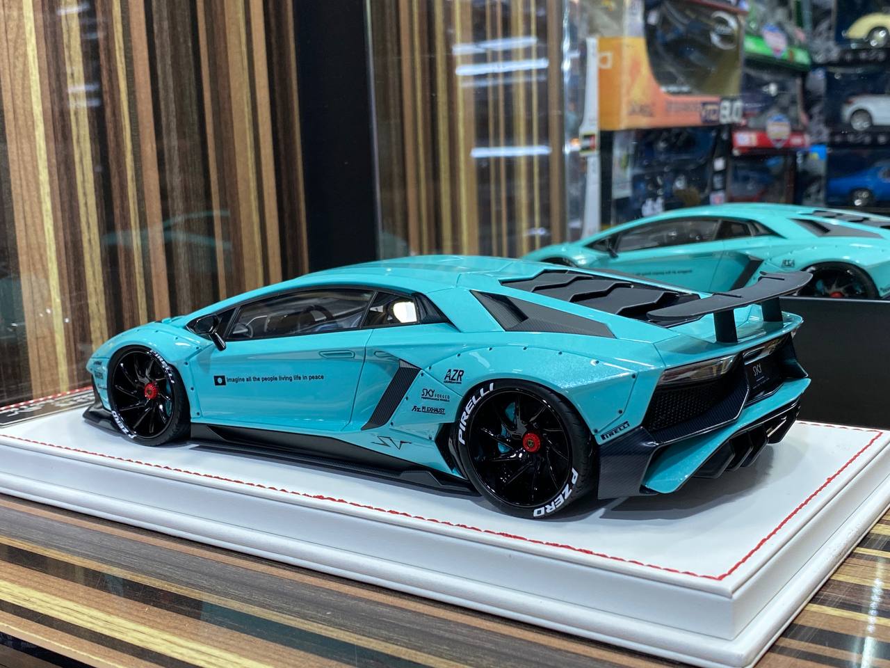 1/18 Davis & Giovanni Lamborghini Aventador SVJ LP 750-4 - Mint Green Model Car|Sold in Dturman.com Dubai UAE.