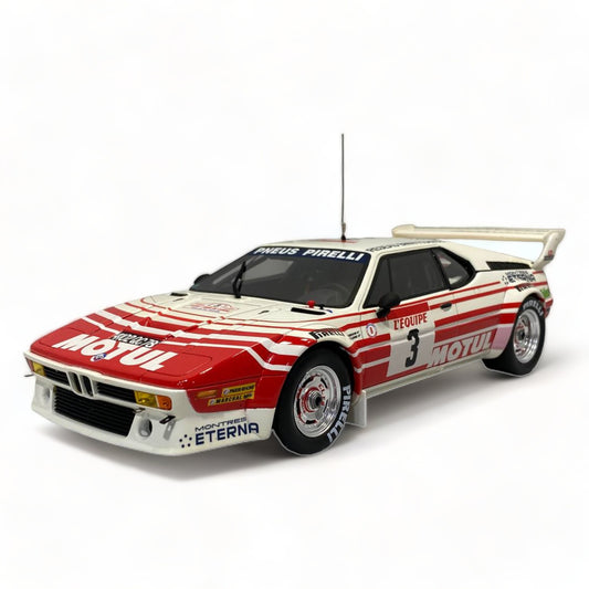 1/18 Resin OTTO BMW M1 Gr B#3 - White Miniature Car|Sold in Dturman.com Dubai UAE.