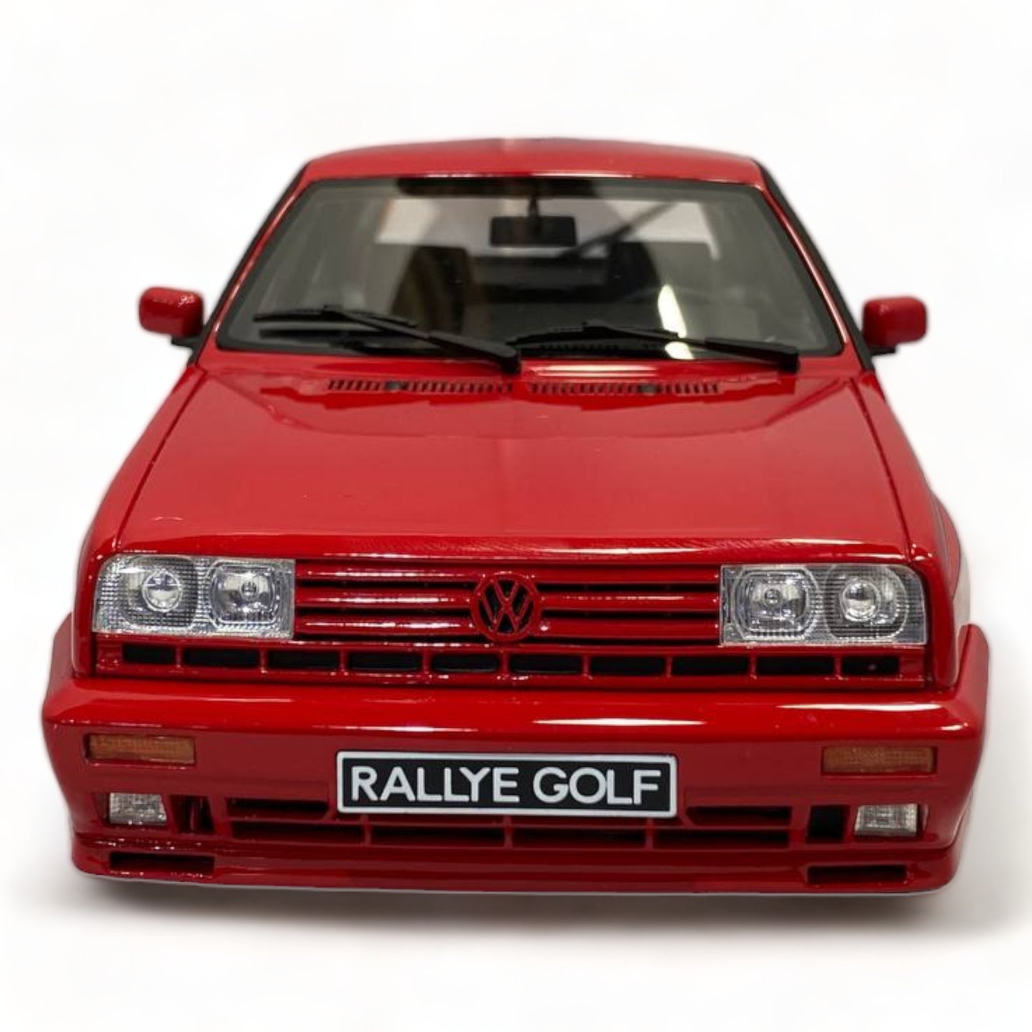 1/18 Resin OTTO Volkswagen Golf Rally - Red Miniature Car