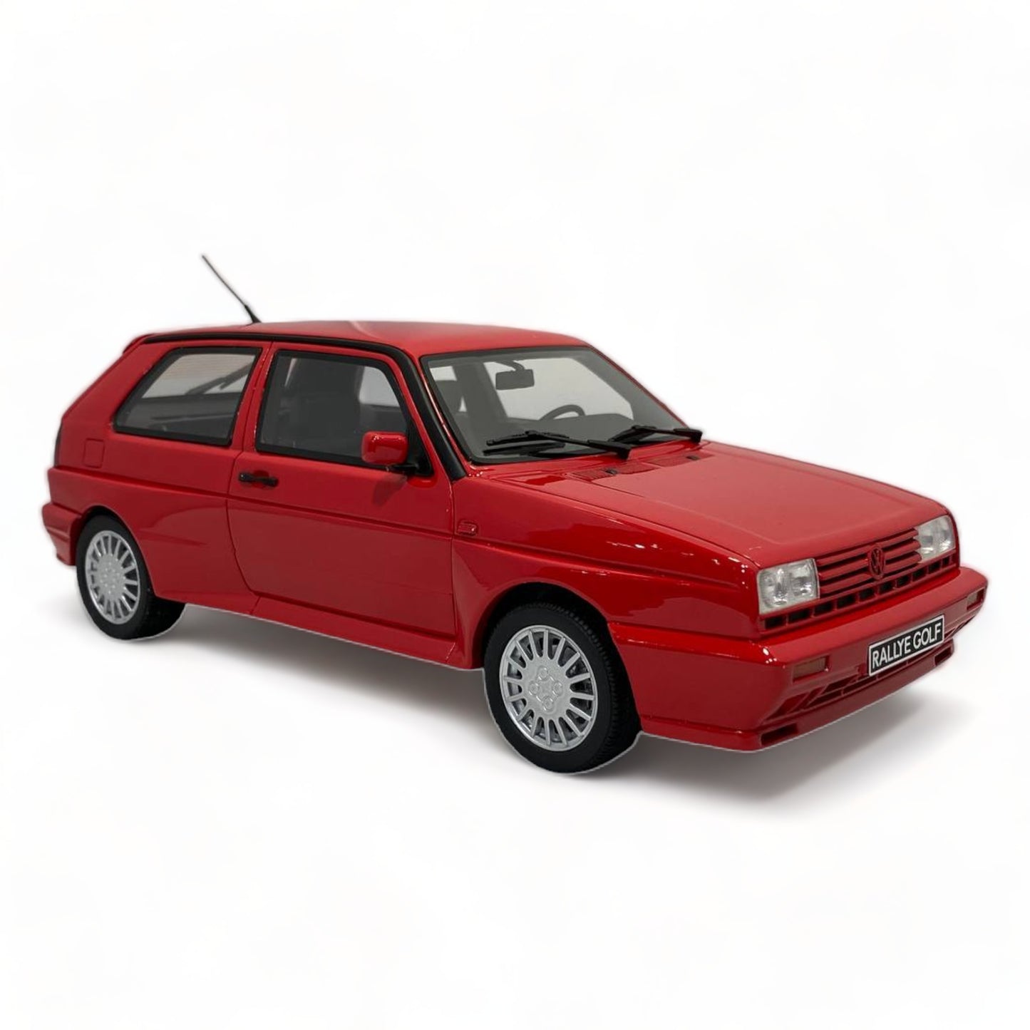 1/18 Resin OTTO Volkswagen Golf Rally - Red Miniature Car
