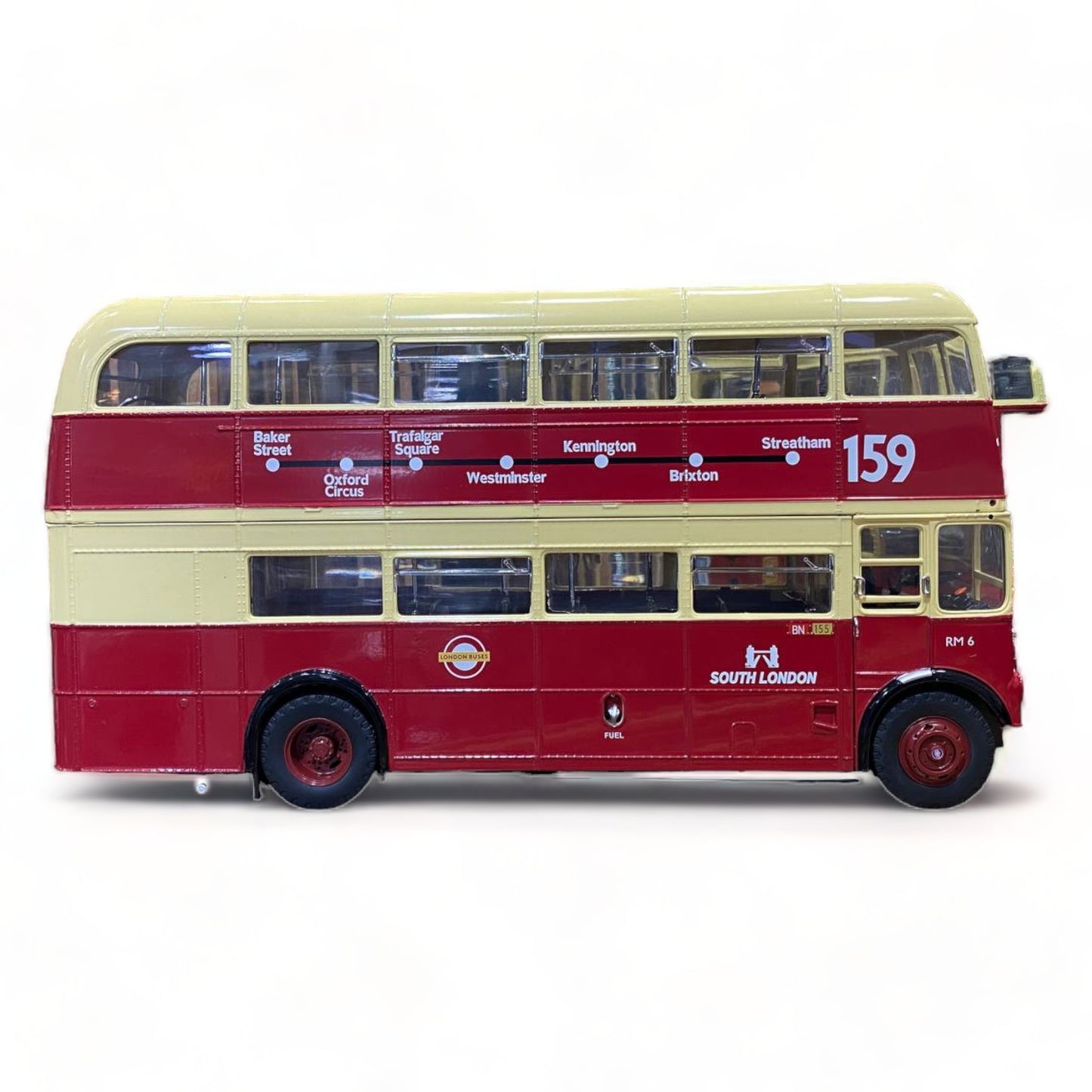 1/24 Diecast Sun Star ROUTEMASTER RM SOUTH LONDON BUS RM6 RED Miniature car|Sold in Dturman.com Dubai UAE.